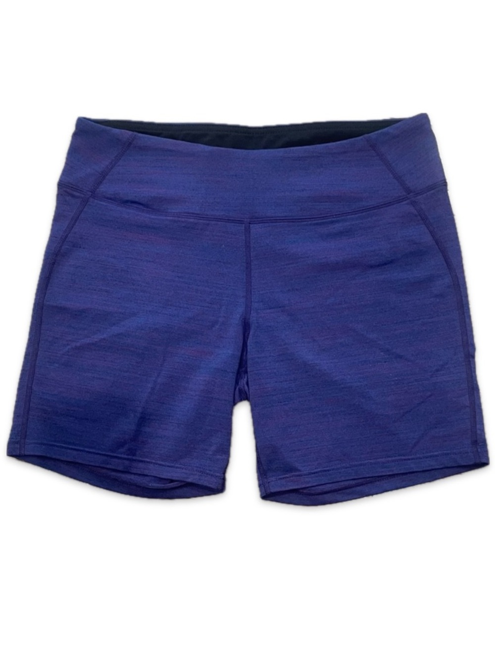 Tuff Athletics Purple Activewear Shorts Elastic Wide Waistband Medium PTP 14.5
